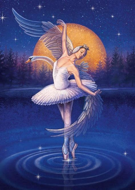 Swan Lake Art Print by Anne Wertheim in 2020 | Ballerina art paintings, Lake art, Ballerina art