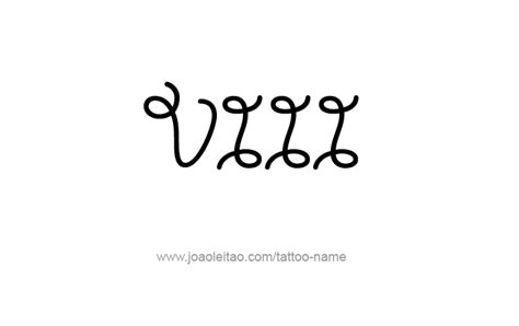 VIII Roman Numeral Tattoo Designs - Page 2 of 4 - Tattoos with Names