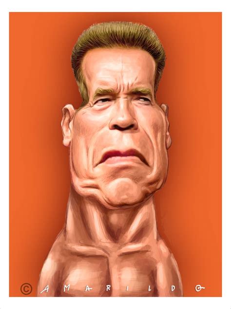 Arnold Schwarzenegger - Caricatura Arnold Schwarzenegger, Drawing Artwork, Art Drawings ...
