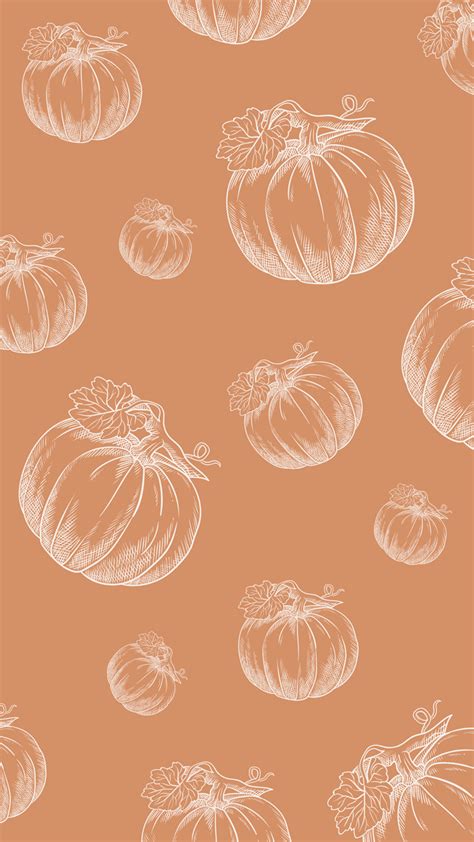 Pumpkin Phone Wallpaper White - Someone's Ko-fi Shop - Ko-fi ️ Where ...