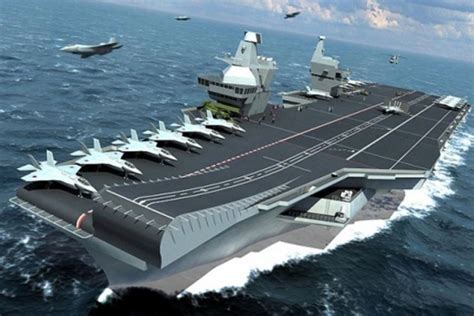 New British aircraft carriers will be second largest afloat