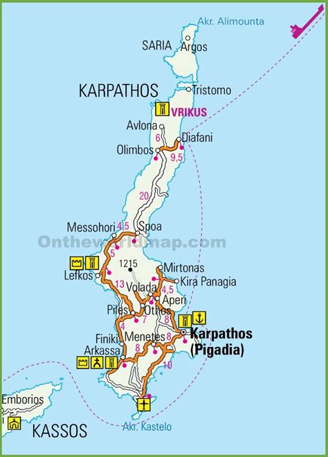 Karpathos road map