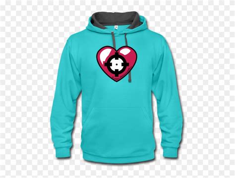 Clip Art Heart Hoodie With Transparent Background - Sweatshirt - Png ...