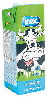 Lactose free semi-skimmed milk, UHT - Inex