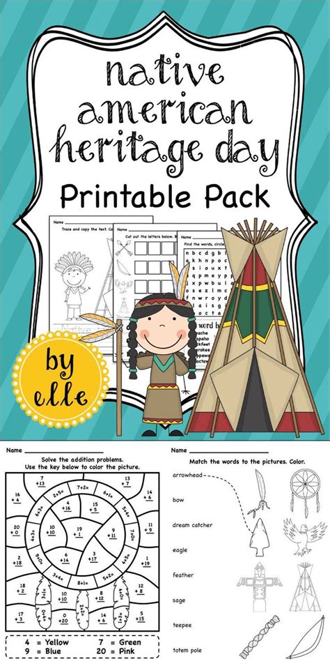 Native American Worksheets for Kindergarten | Kindergarten worksheets ...