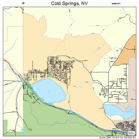 Cold Springs Nevada Street Map 3214090