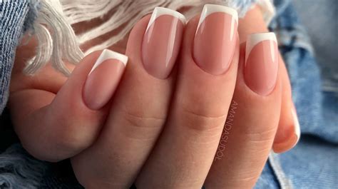 French Manicure Gel Nails Tutorial | Semilac UV Gel Nail Polish