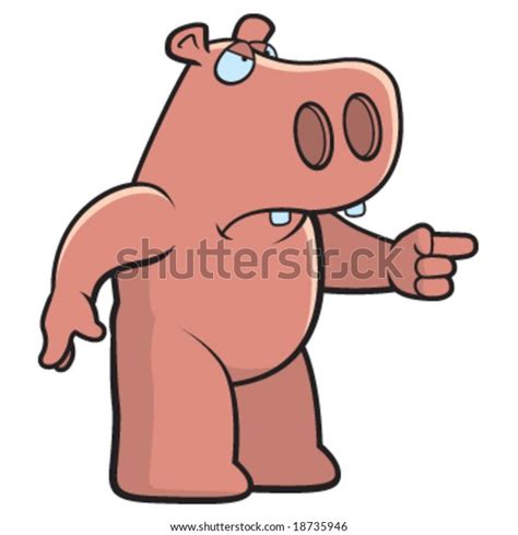 Angry Hippo Stock Vector (Royalty Free) 18735946 | Shutterstock