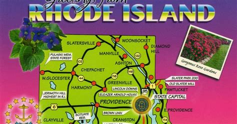 Online Maps: Rhode Island Postcard Maps