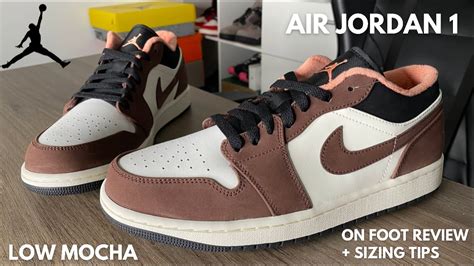 Air Jordan 1 Low Mocha On Feet Review With Sizing Tips - YouTube