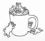 Printable Pug Coloring Pages  Coloring Home sketch template