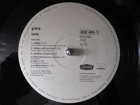 Yes - Talk (1994 original vinyl rip / LP / full album) Concept Album of ...