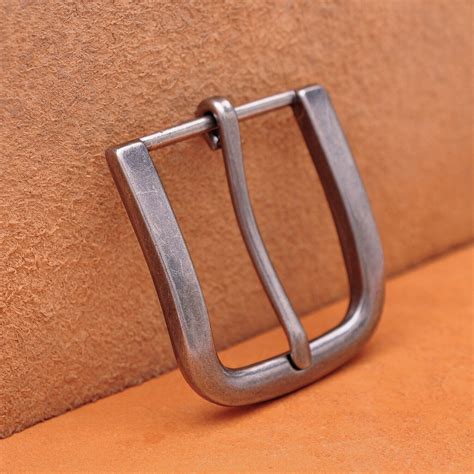 Alloy Prong Pin Clip Buckle Men Leather Belt Replacement Old Silver ...