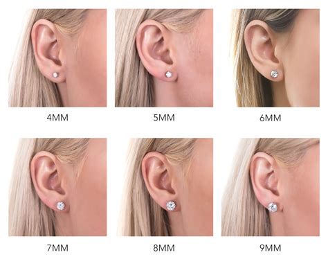 Stud Earrings Size Chart & Guide – BERRICLE