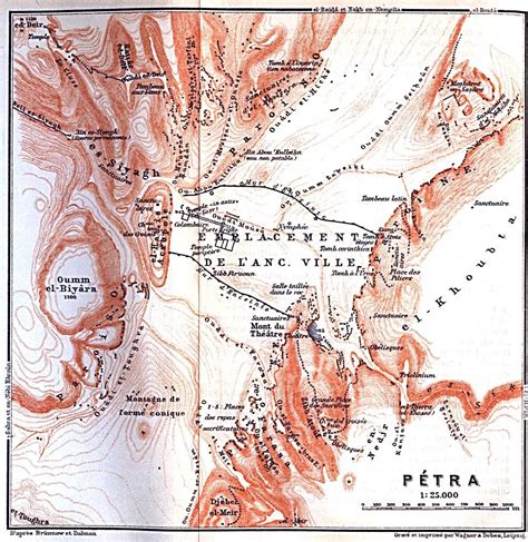 Petra Map - petra jordan • mappery | Petra map, Petra jordan, Map