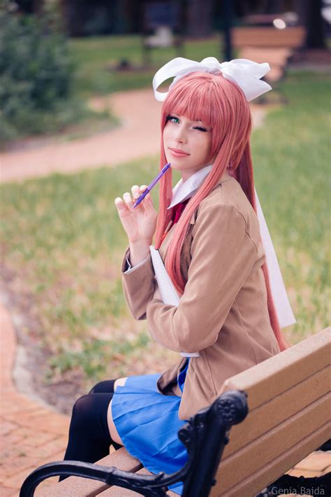 Monika by Megan Coffey - starbuxx Doki Doki Literature Club Cosplay DDLC - a photo on Flickriver