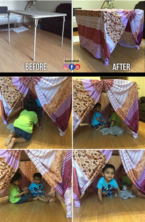 keshalish: Simple DIY Play Tent for Kids | Make Indoor Play Tent Using ...