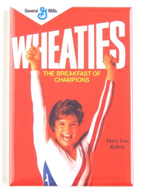 Mary Lou Retton Wheaties FRIDGE MAGNET cereal box olympics | eBay