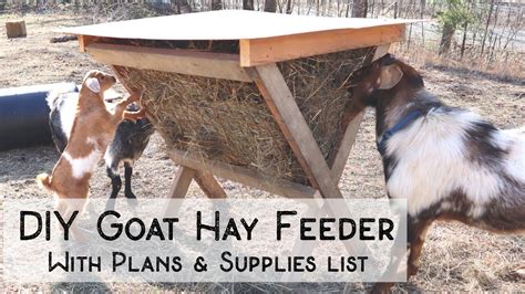 DIY Goat Hay Feeder | Supplies list & Instructions - YouTube