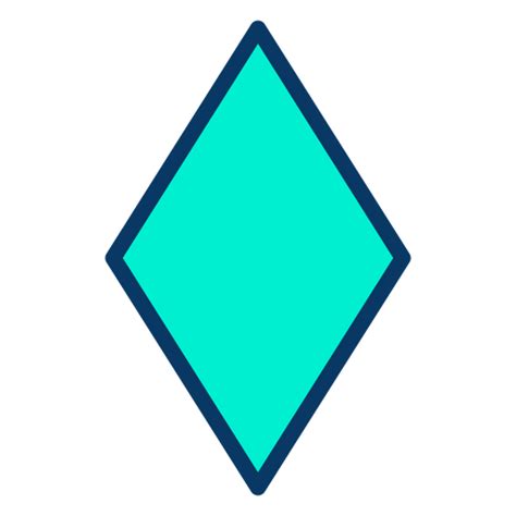 Rhombus Icon - Download in Colored Outline Style