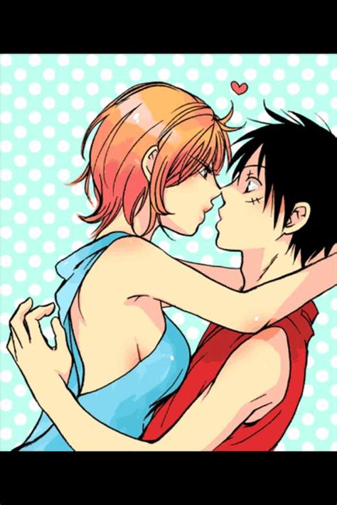 One Piece Luffy X Nami Kiss