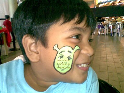 Shrek Face Painting at PaintingValley.com | Explore collection of Shrek ...