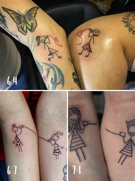 Stick Figure Friend Tattoos