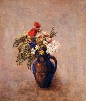 Odilon Redon Bouquet Of Flowers Painting Reproduction | odilon-redon.org