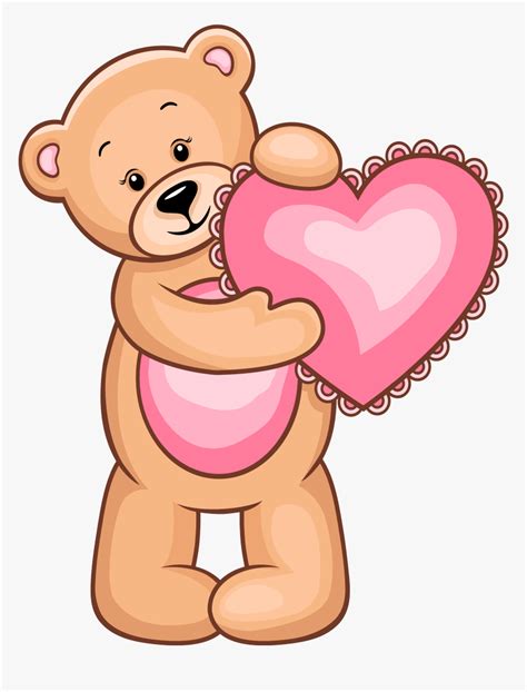 Teddy Bear With Heart Clipart Free