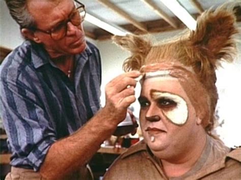 John Candy in the make-up chair as Barf in "Spaceballs" (1987), and a look at the 30-pound ...