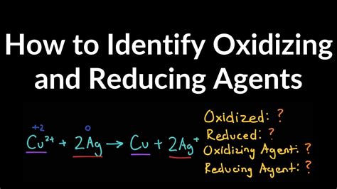 How to Identify Oxidation Agent, Reducing Agent, Oxidized, and Reduced with Examples and ...