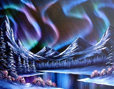 Northern Lights Oil Painting at PaintingValley.com | Explore collection of Northern Lights Oil ...