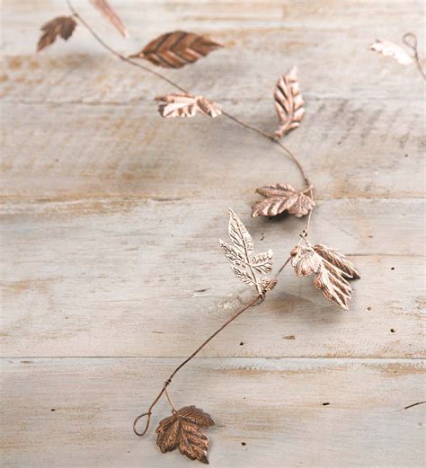 Reclaimed Metal Leaf Garland | Wind and Weather