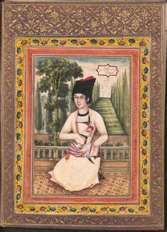 Qajar Album Album, Person Sitting, Medieval Clothing