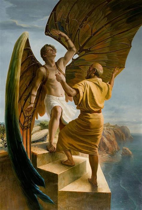 Icarus And Daedalus by andrianart | Mitos gregos, Pinturas antigas, Dédalo e ícaro