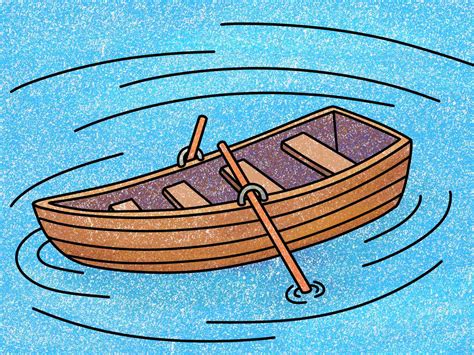 How to Draw a Row Boat - HelloArtsy