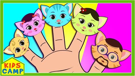 Colored Cats Finger Family + More Nursery Rhymes And Kids Songs by KidsCamp - YouTube