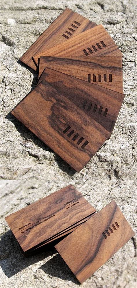 5 perfectly carved wooden business card designs | Creative Bloq