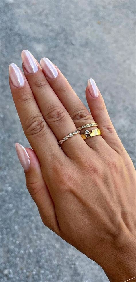 33 Hailey Bieber Glazed Donut Nails : Sheer Glossy Nails 1 - Fab Mood ...