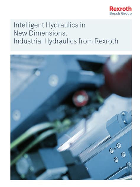 Bosch Rexroth Hydraulics Catalog | Pump | Valve | Free 30-day Trial | Scribd