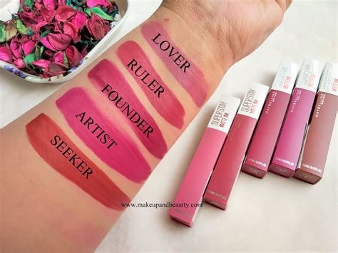 Makeup and beauty !!!: NEW MAYBELLINE SUPERSTAY MATTE INK SWATCHES & REVIEW