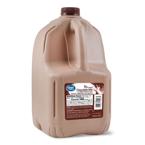 Buy Great Value 1% Low Fat Chocolate Milk, Gallon, 128 fl oz Online at ...