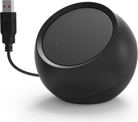 [Upgraded] USB Computer Speakers for Desktop/PC/Laptop | Small Plug-n-Play External Speakers ...