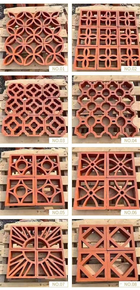 Terracotta Jali Blocks Clay Hollow Window Bricks Tile Manufacturer | Exterior wall tiles, Brick ...