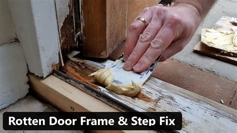 Rotten Door Frame & Wobbly Step Repair - YouTube