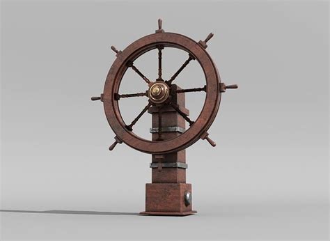 Pirate Ship Wheel 3D model | CGTrader