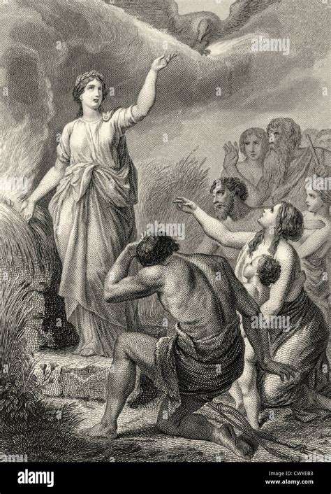 Greek mythology, mysteries of Eleusis, with Ceres, Demeter Stock Photo, Royalty Free Image ...