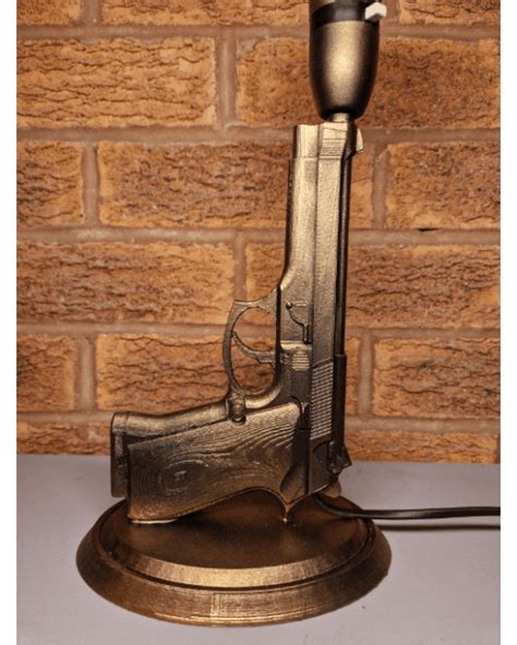 STL file Gun Lamp - Electric Table / Desk Lamp 🔫・Model to download and 3D print・Cults