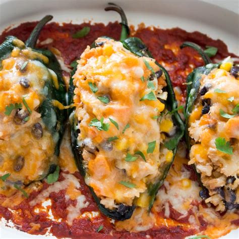 Cheesy Roasted Poblano Peppers - Healthy World Cuisine