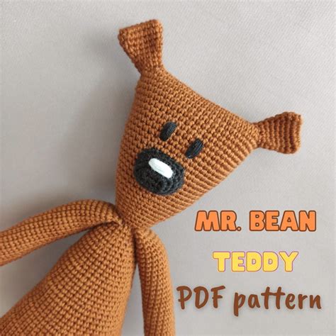 PDF: Mr Bean's Teddy Bear Crochet Pattern Mr Bean's - Etsy Australia